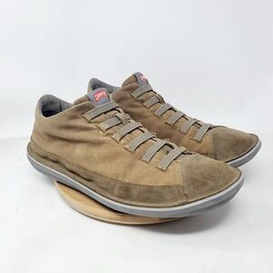 Camper Beetle Shoes Mens 43 Brown Slip On Canvas Suede Oxford Minimalist Sneaker